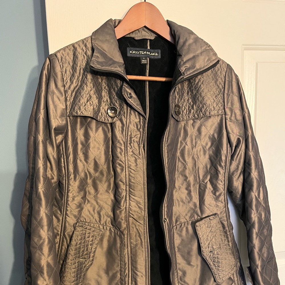 Winter Coat Women’s Pyrite Brown/Grey Fuzzy Lined